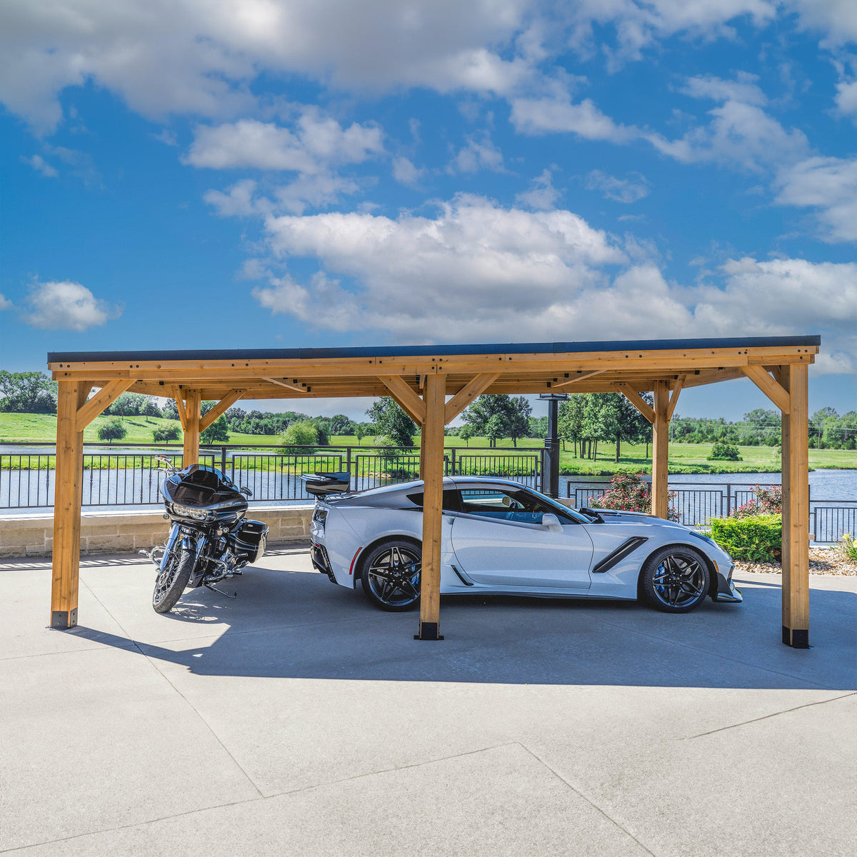 Kingsport Carport — 6.2m x 3.7m product photo