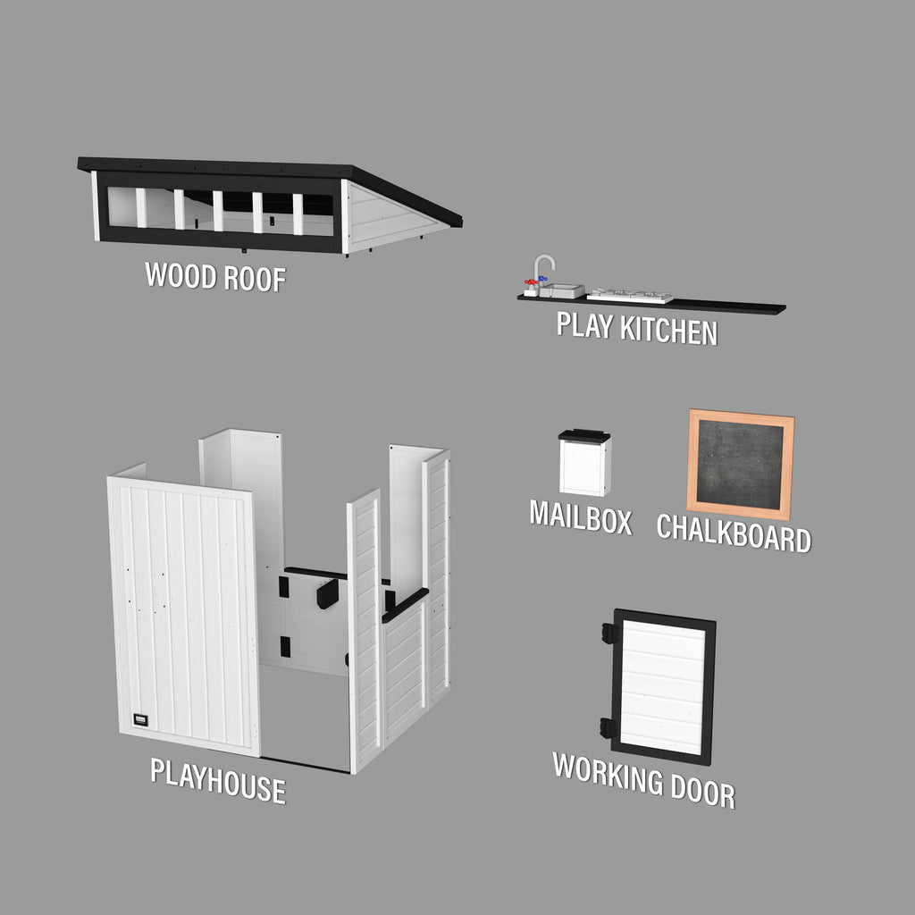 Caraway Cottage White Cubby House product photo 9