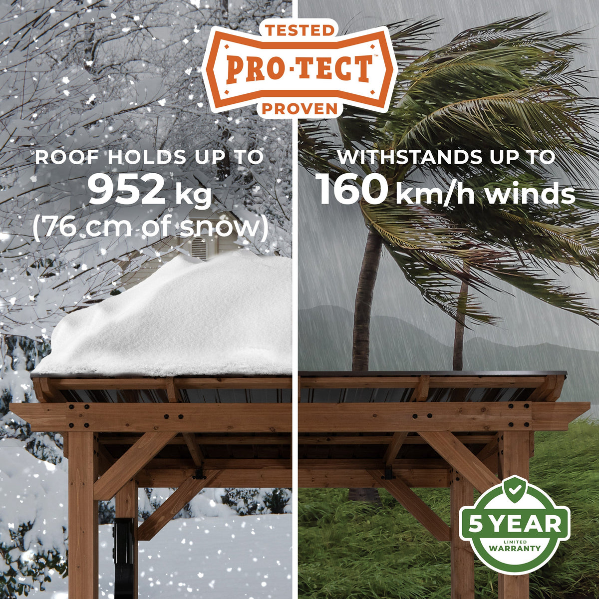Saxony Barbeque Gazebo — 2.6m x 1.6m product photo 3