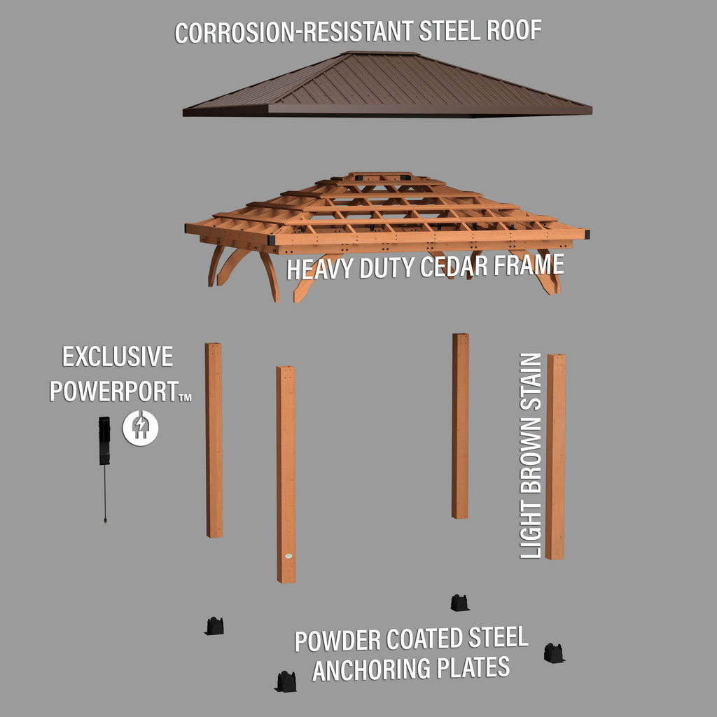 Barrington Gazebo — 3.7m x 3m product photo 11