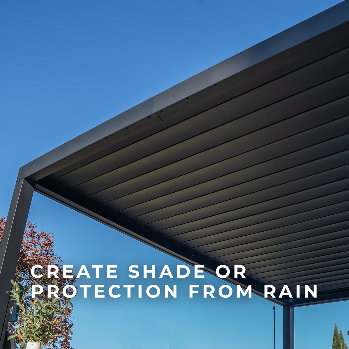 Sarasota Steel Louvered Pergola — 3.6m x 3m product photo 7