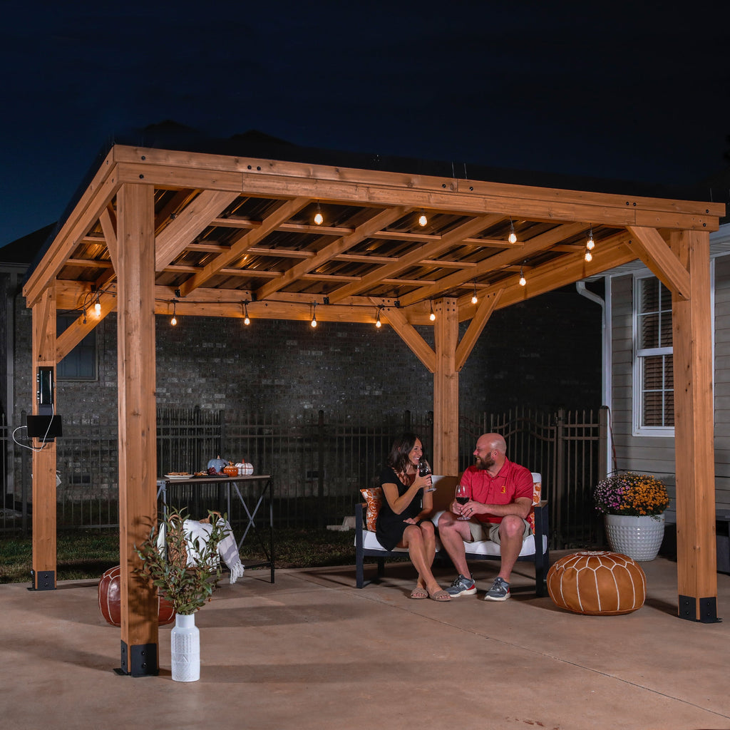 Arcadia Slope Roof Gazebo — 3.7m x 2.9m product photo 9
