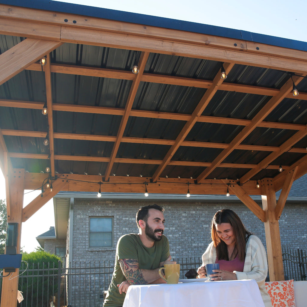 Arcadia Slope Roof Gazebo — 3.7m x 2.9m product photo 8