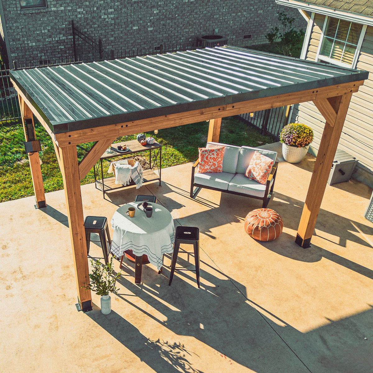 Arcadia Slope Roof Gazebo — 3.7m x 2.9m product photo 7