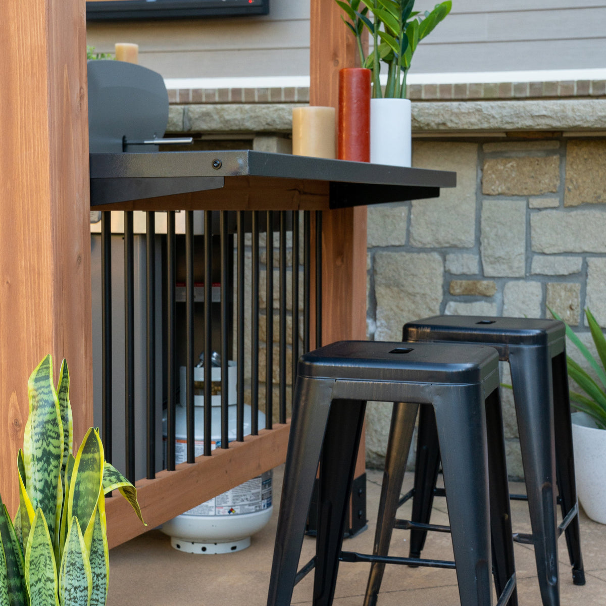 Saxony XL Barbeque Gazebo — 3.7m x 1.9m product photo 12