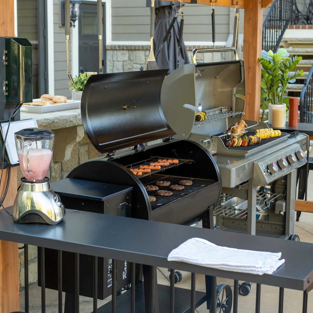 Saxony XL Barbeque Gazebo — 3.7m x 1.9m product photo 13