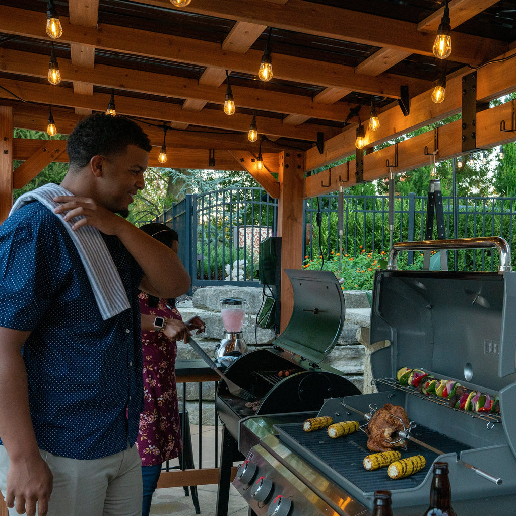 Saxony XL Barbeque Gazebo — 3.7m x 1.9m product photo 11