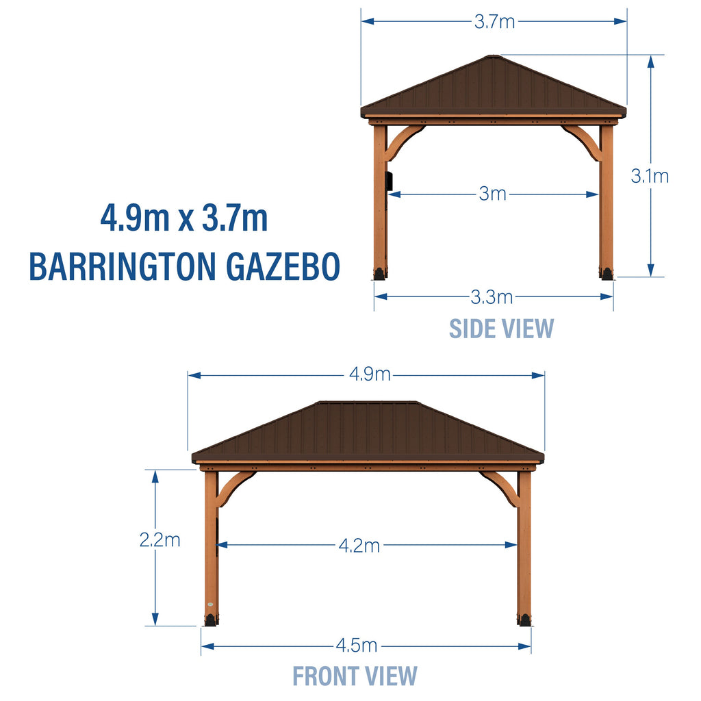 Barrington Gazebo — 4.9m x 3.7m product photo 2