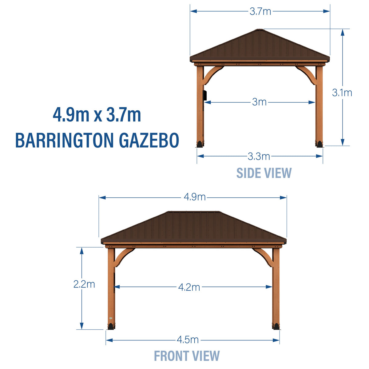 Barrington Gazebo — 4.9m x 3.7m product photo 2