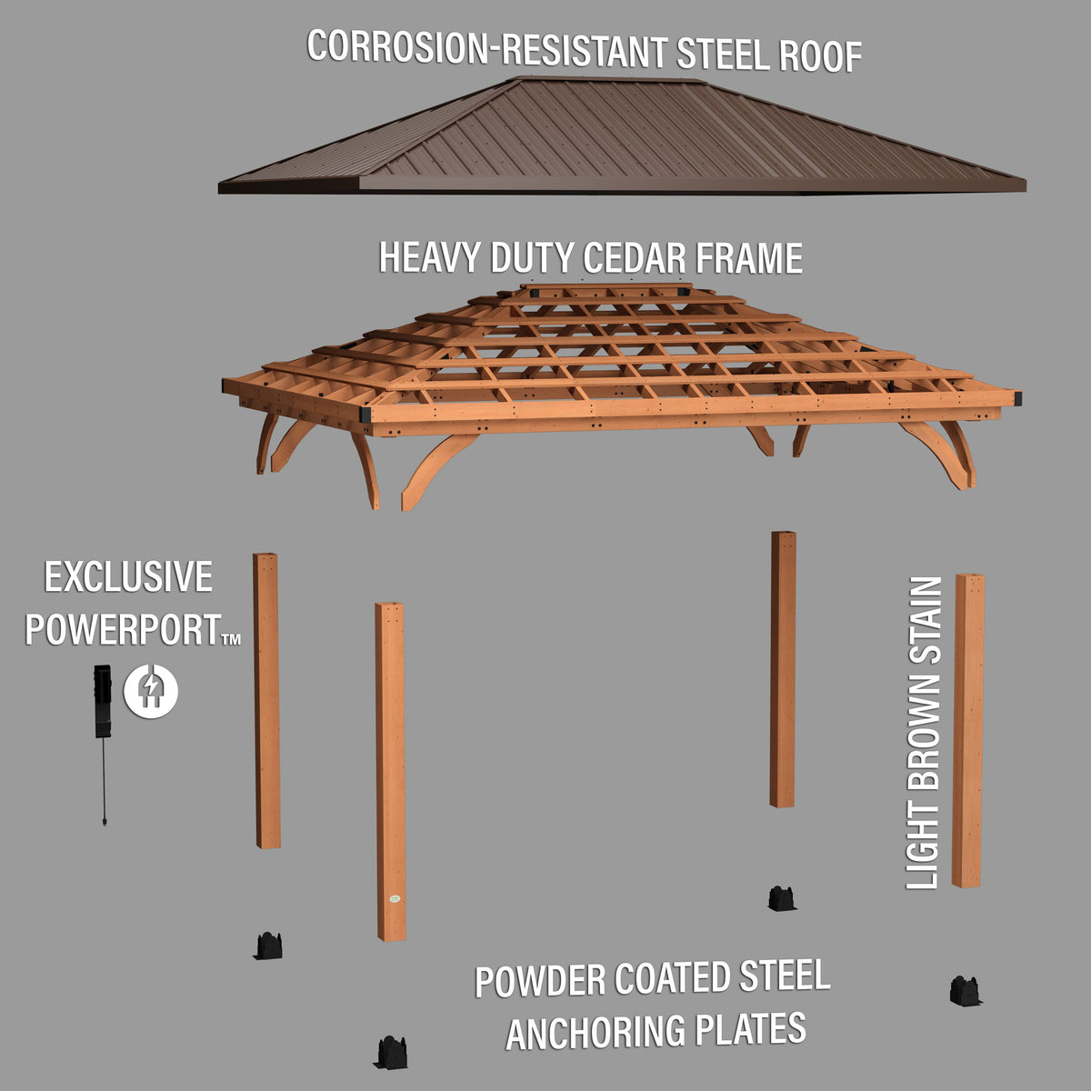 Barrington Gazebo — 4.9m x 3.7m product photo 13