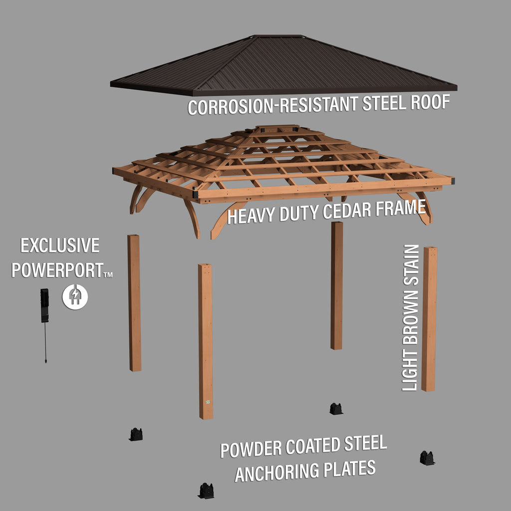 Barrington Gazebo — 4.3m x 3.7m product photo 12