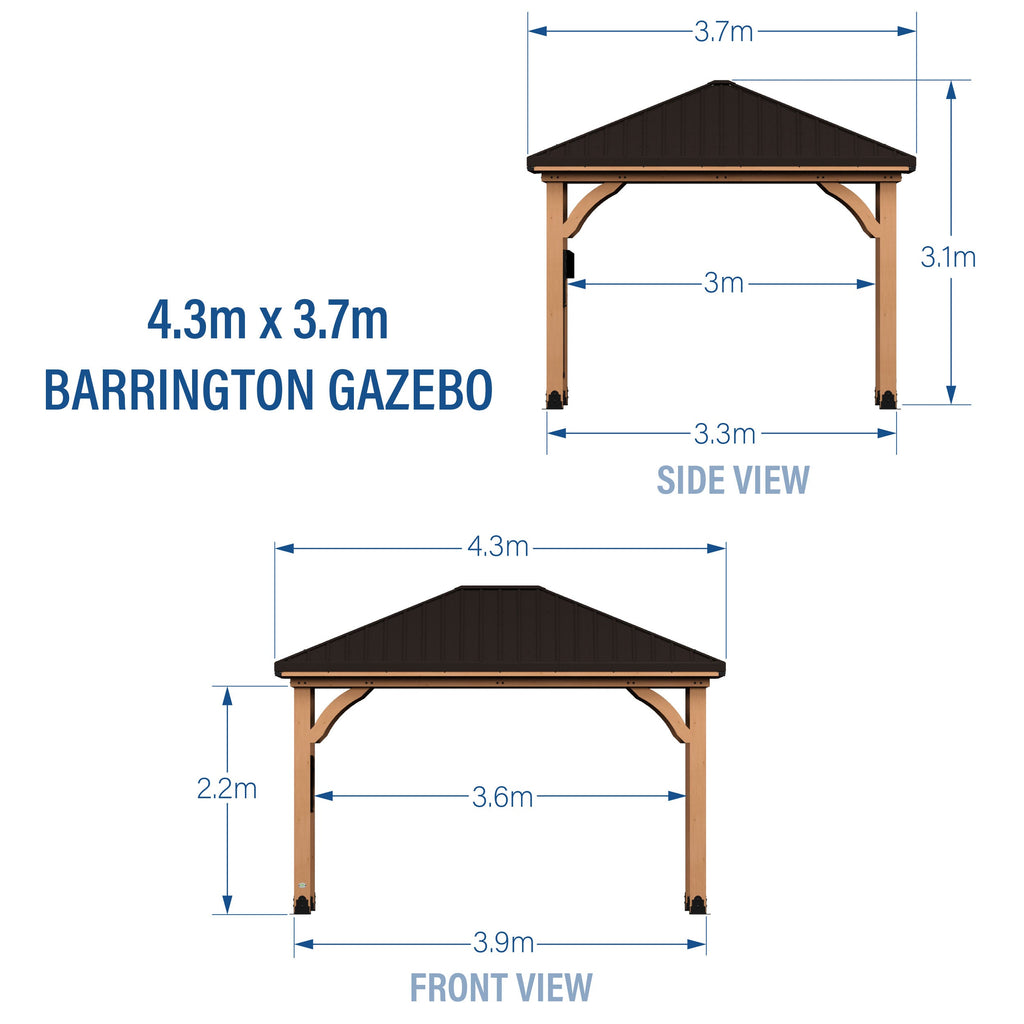 Barrington Gazebo — 4.3m x 3.7m product photo 2