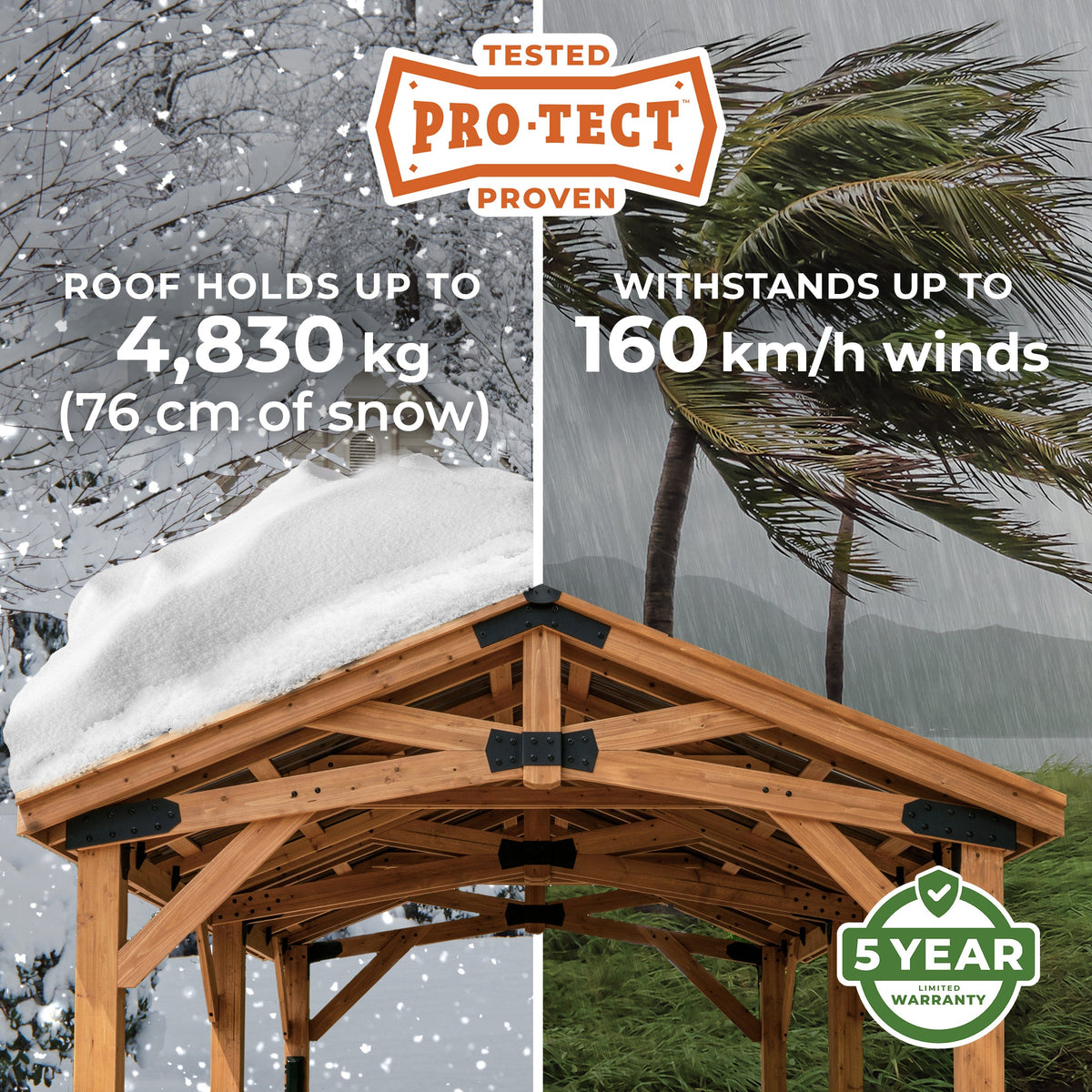 Norwood Gazebo — 4.9m x 3.7m product photo 3
