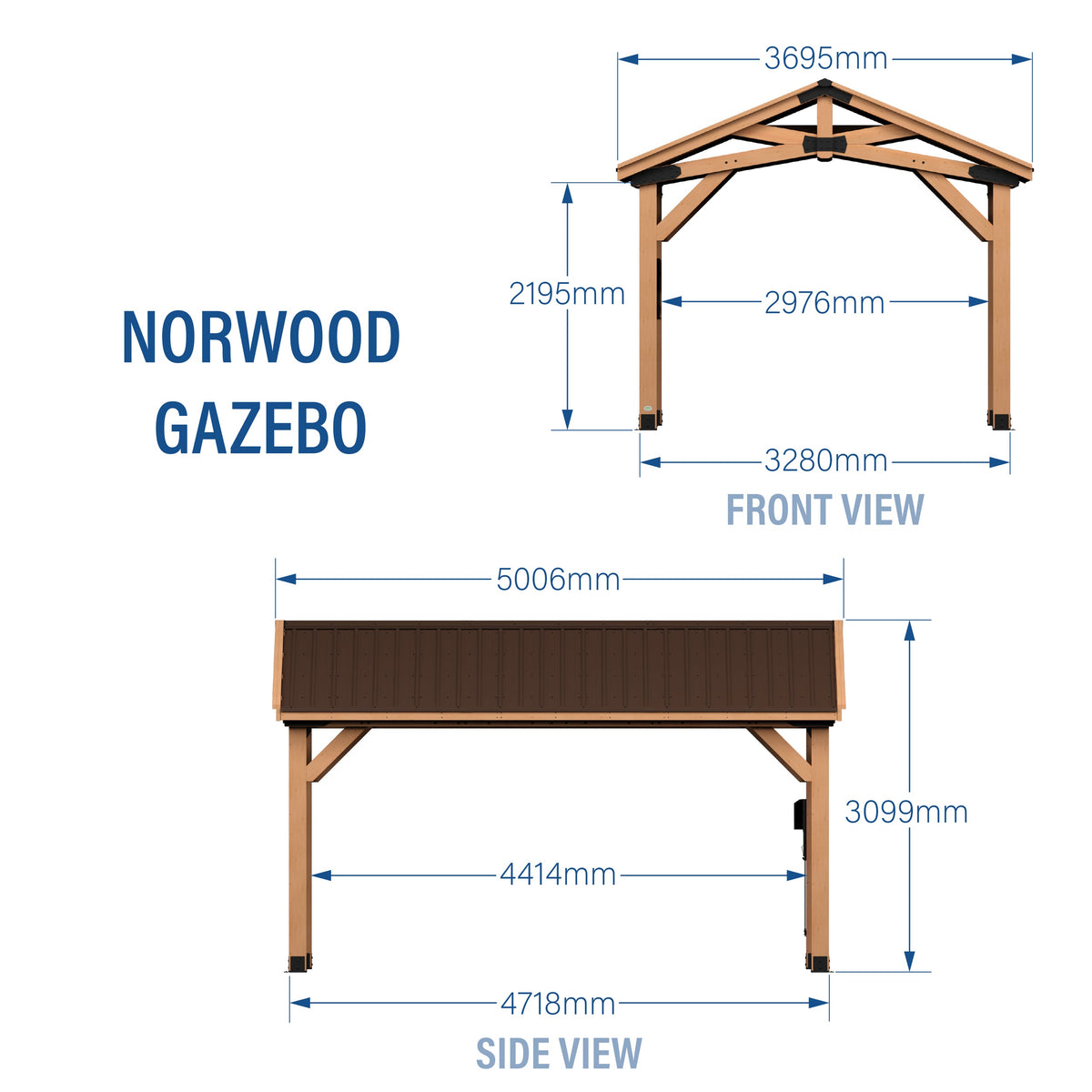 Norwood Gazebo — 4.9m x 3.7m product photo 2
