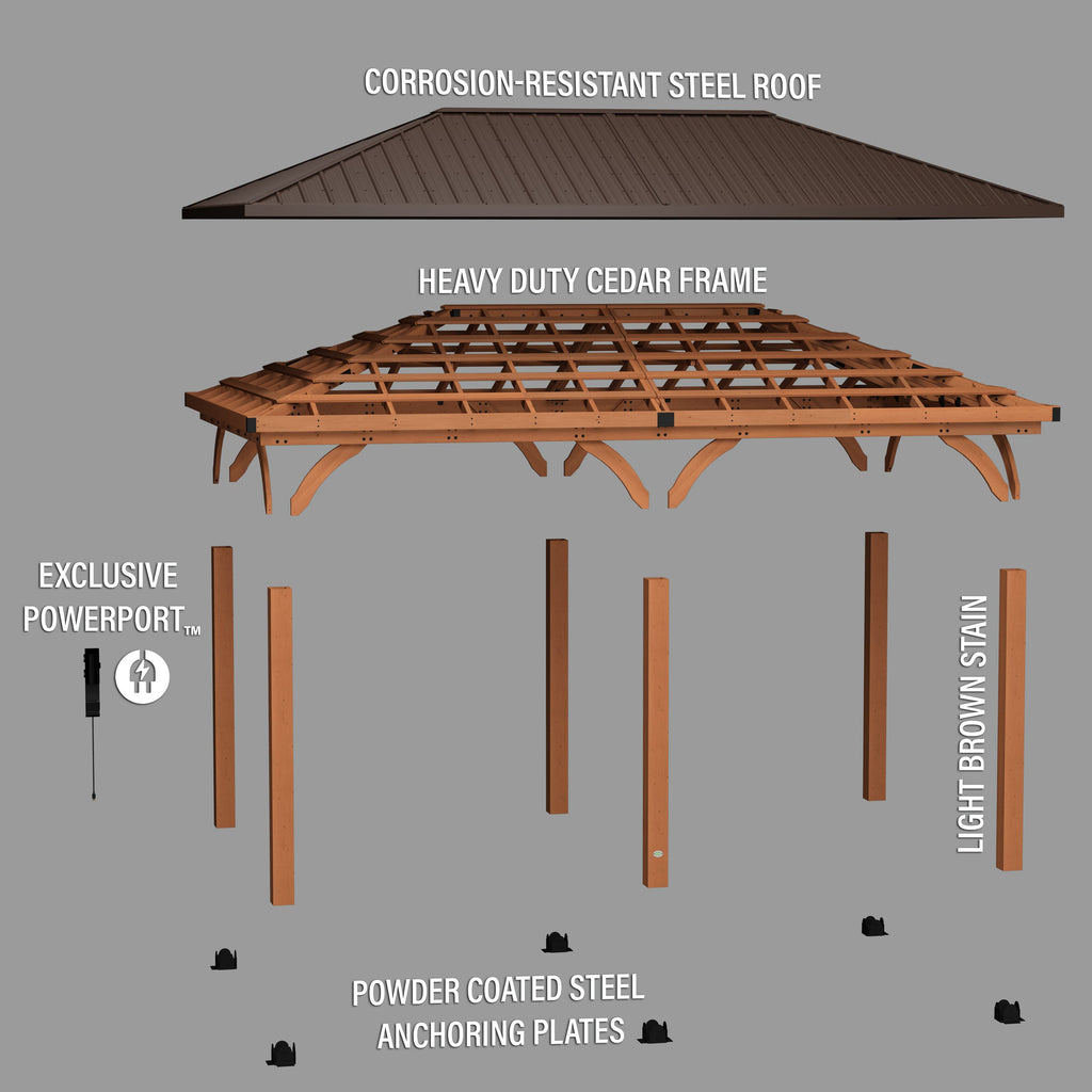 Barrington Gazebo-Carport — 6.1m x 3.7m product photo 13