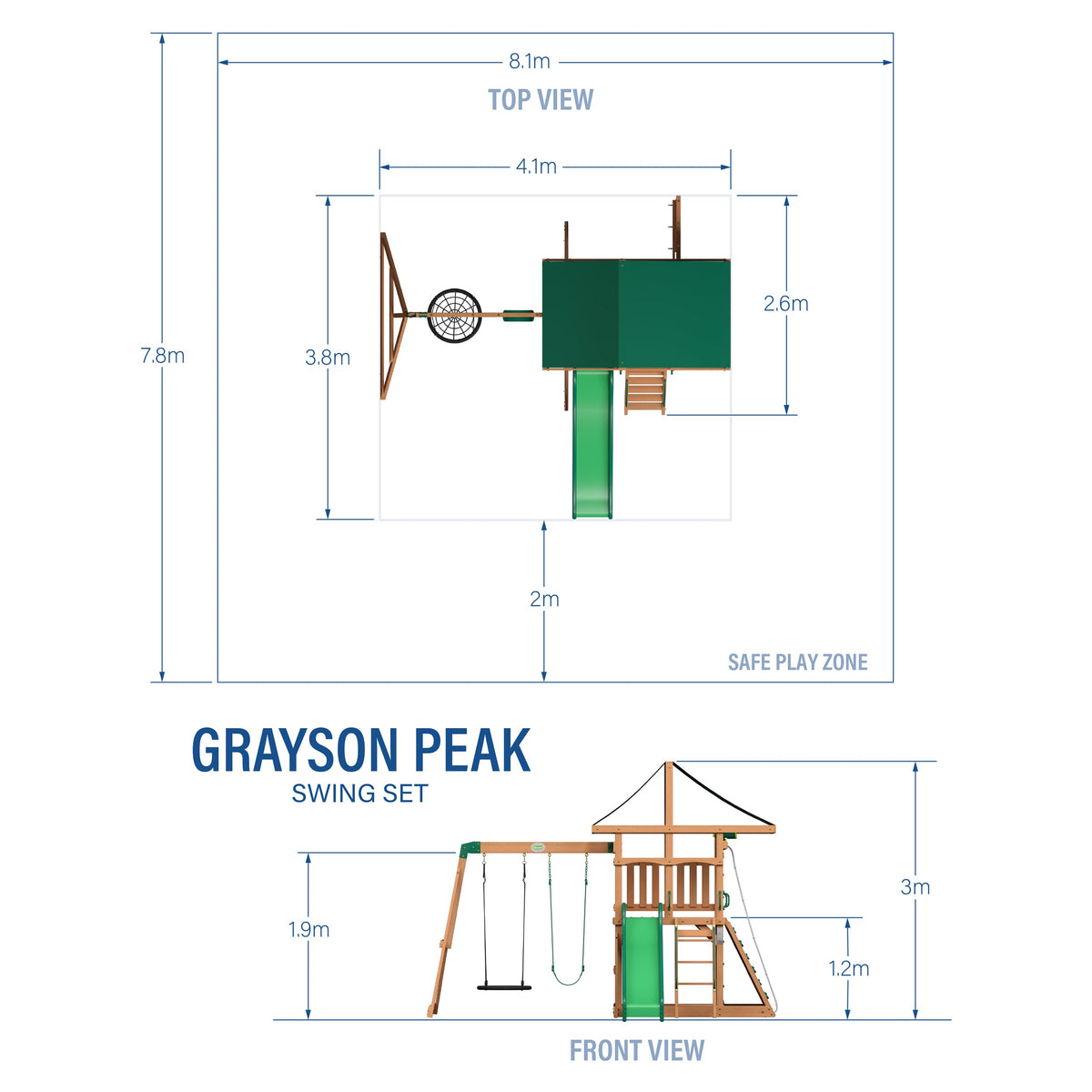 Grayson Peak Swing Set product photo 2
