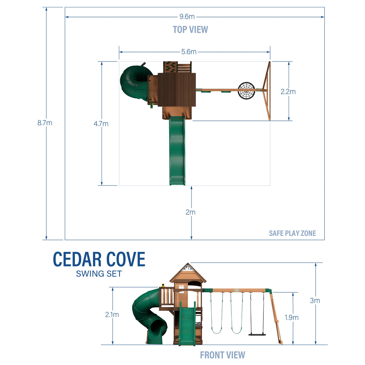 Cedar Cove Swing Set product photo 2