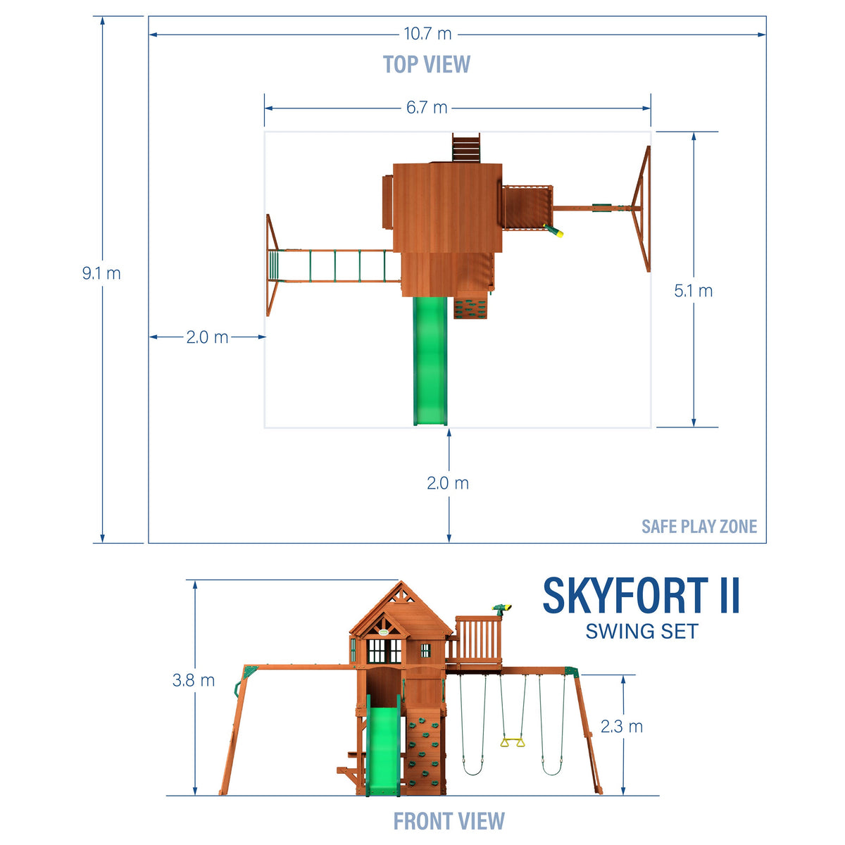 Skyfort II Swing Set product photo 2