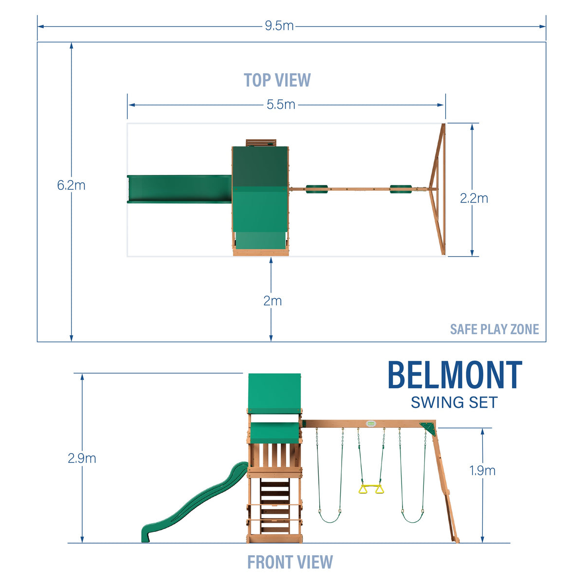 Belmont Swing Set product photo 2