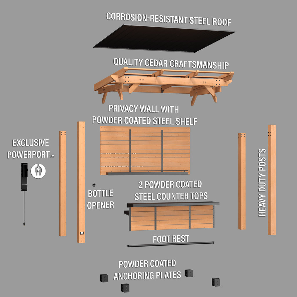 Cedar Springs Outdoor Bar — 2.6m x 1.9m product photo 16