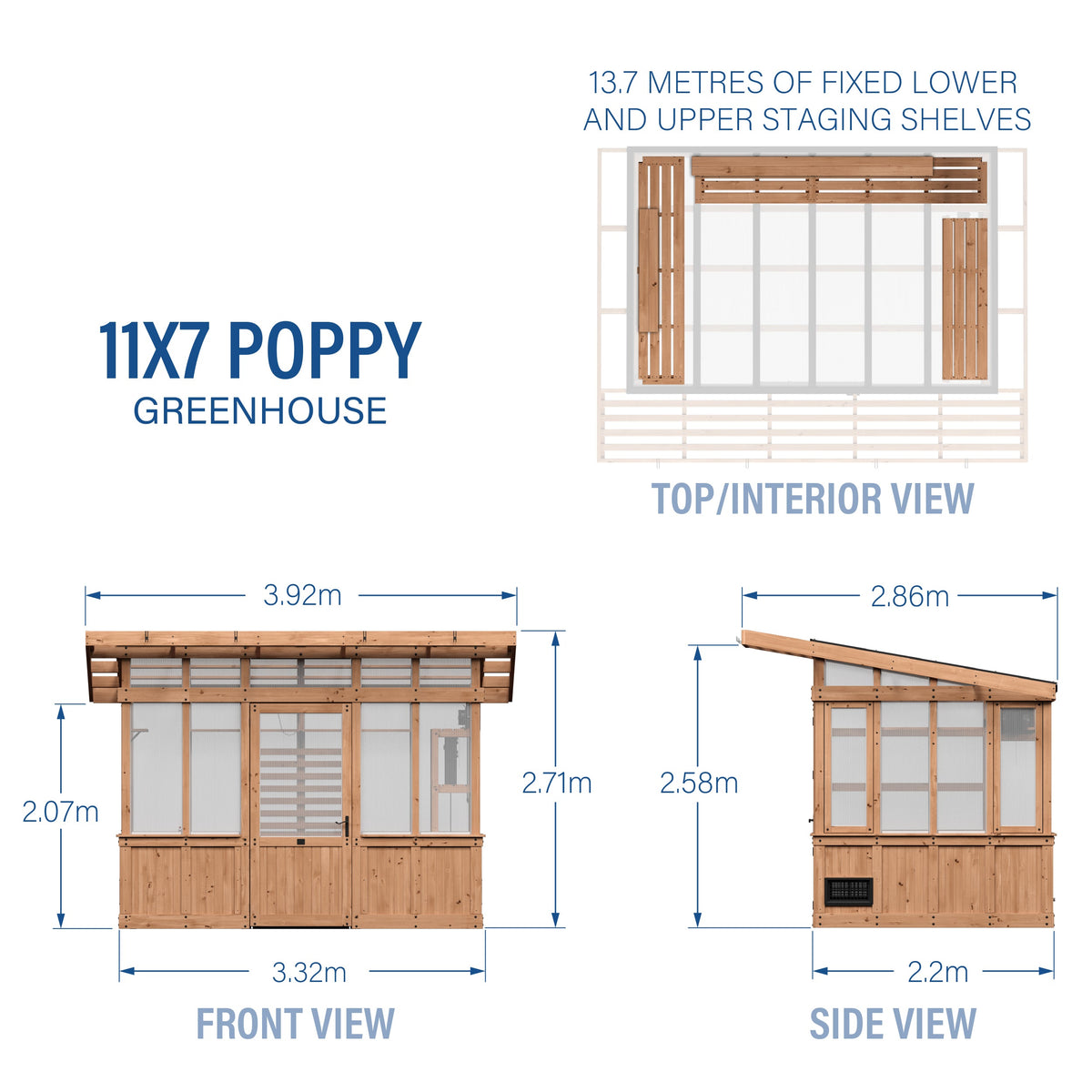 Poppy Greenhouse — 3.3m x 2.2m product photo 2