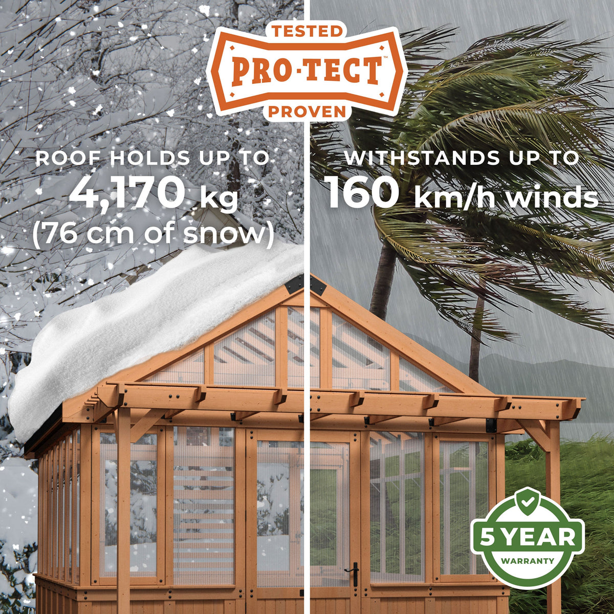 Bellerose XL Greenhouse — 3.9m x 3.5m product photo 3