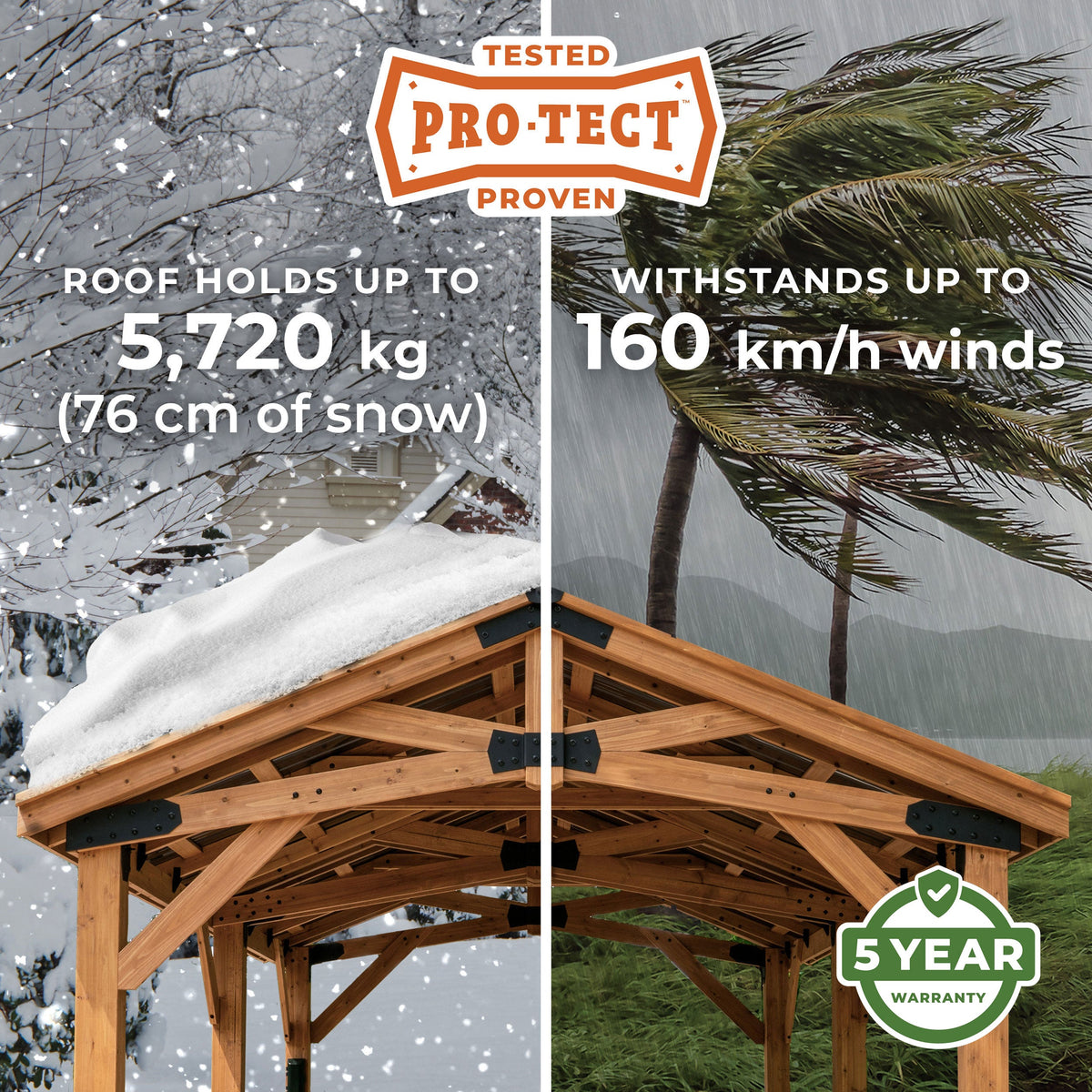 Norwood Carport-Gazebo — 6.1m x 3.7m product photo 3