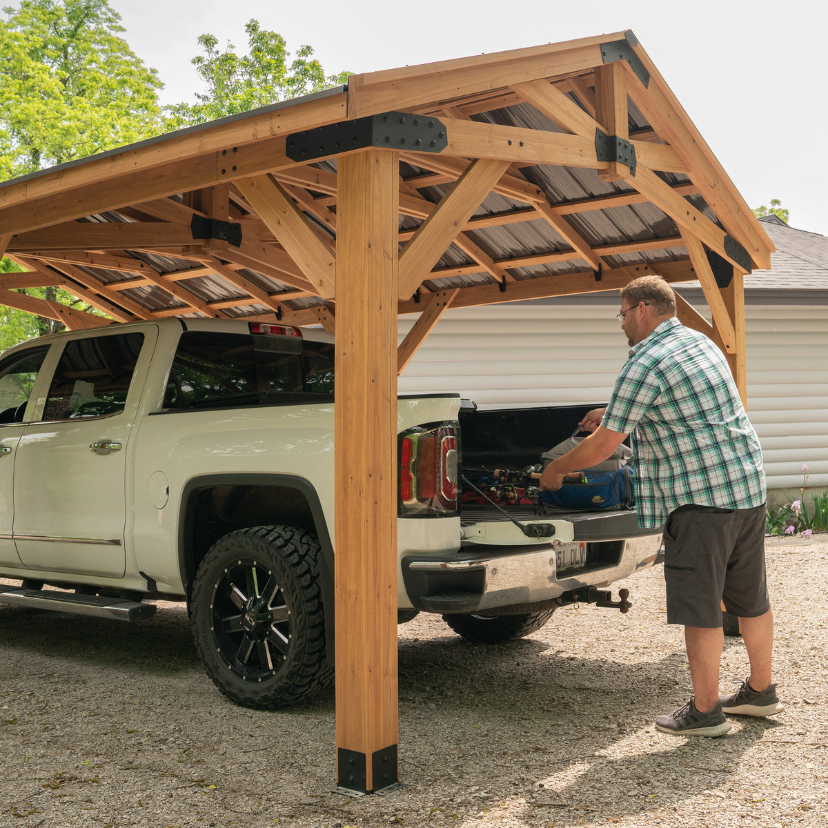 Norwood Carport-Gazebo — 6.1m x 3.7m product photo 5
