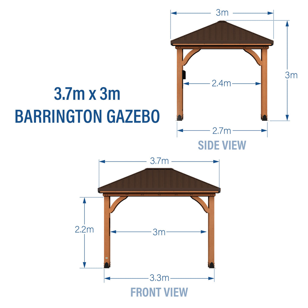 Barrington Gazebo — 3.7m x 3m product photo 2