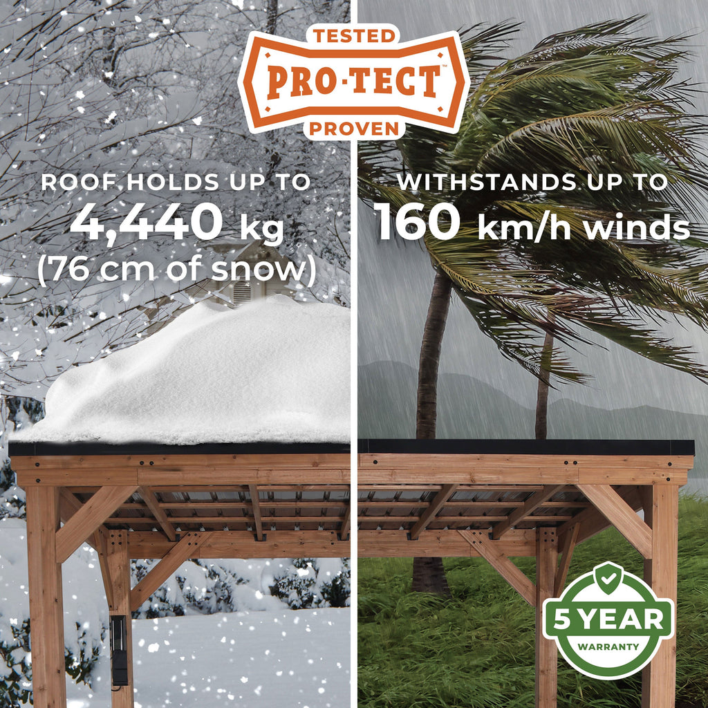 Arcadia Slope Roof Gazebo — 6.3m x 2.9m product photo 4