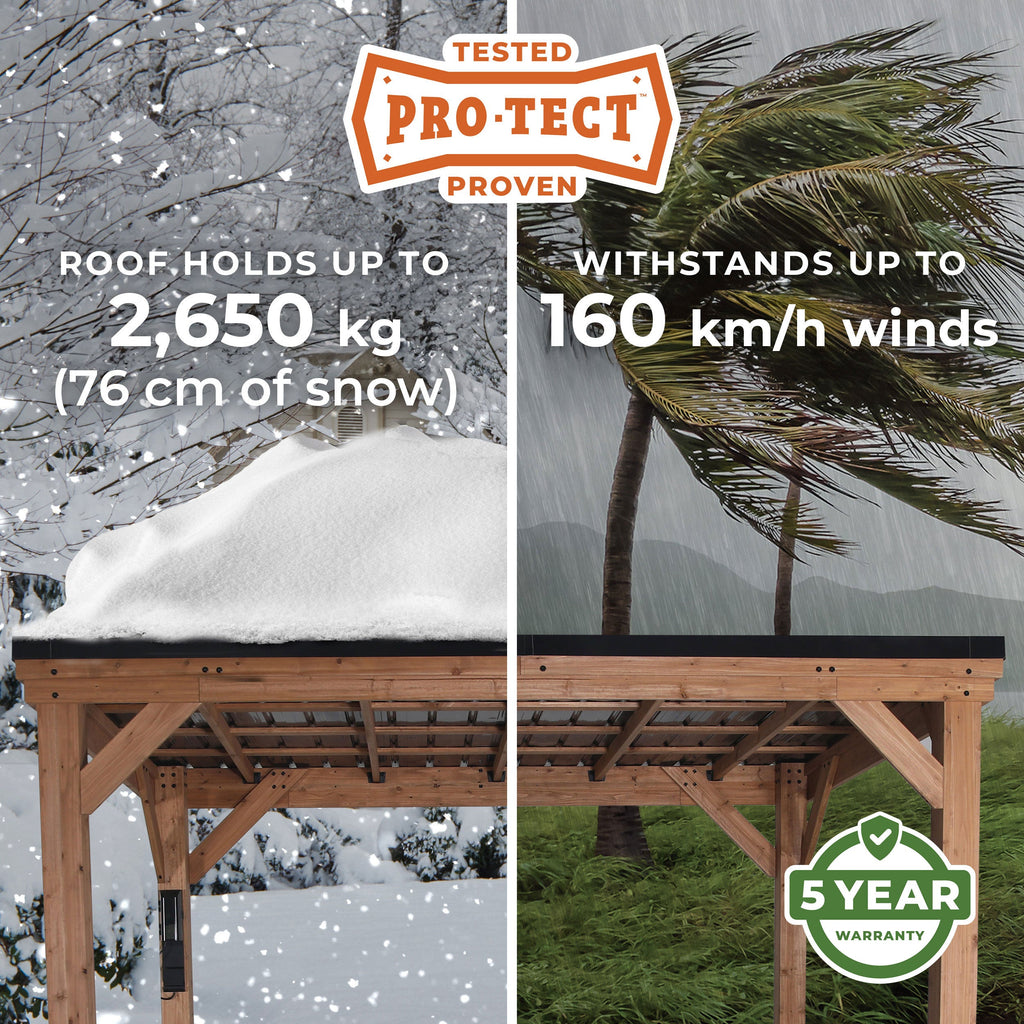 Arcadia Slope Roof Gazebo — 3.7m x 2.9m product photo 3