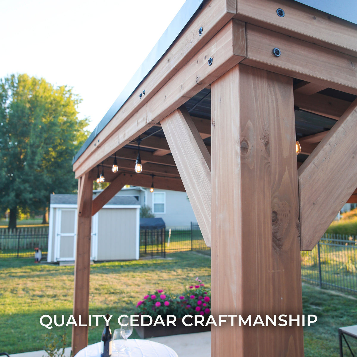 Arcadia Slope Roof Gazebo — 3.7m x 2.9m product photo 6