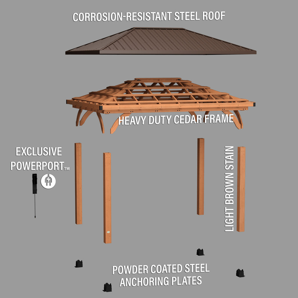 Barrington Gazebo — 4.3m x 3m product photo 8