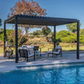 Sarasota Steel Louvered Pergola — 4.3m x 3m product photo