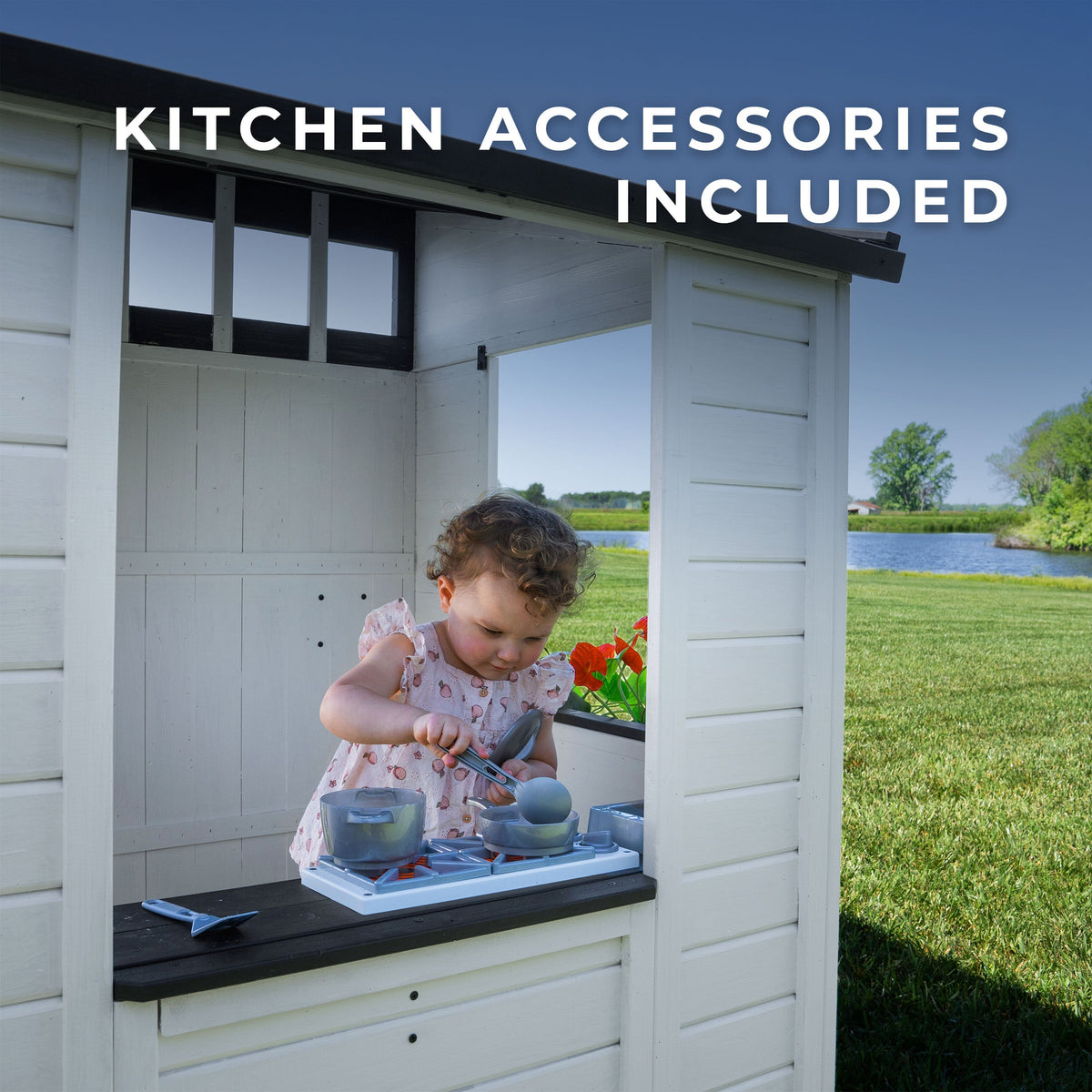 Caraway Cottage White Cubby House product photo 4