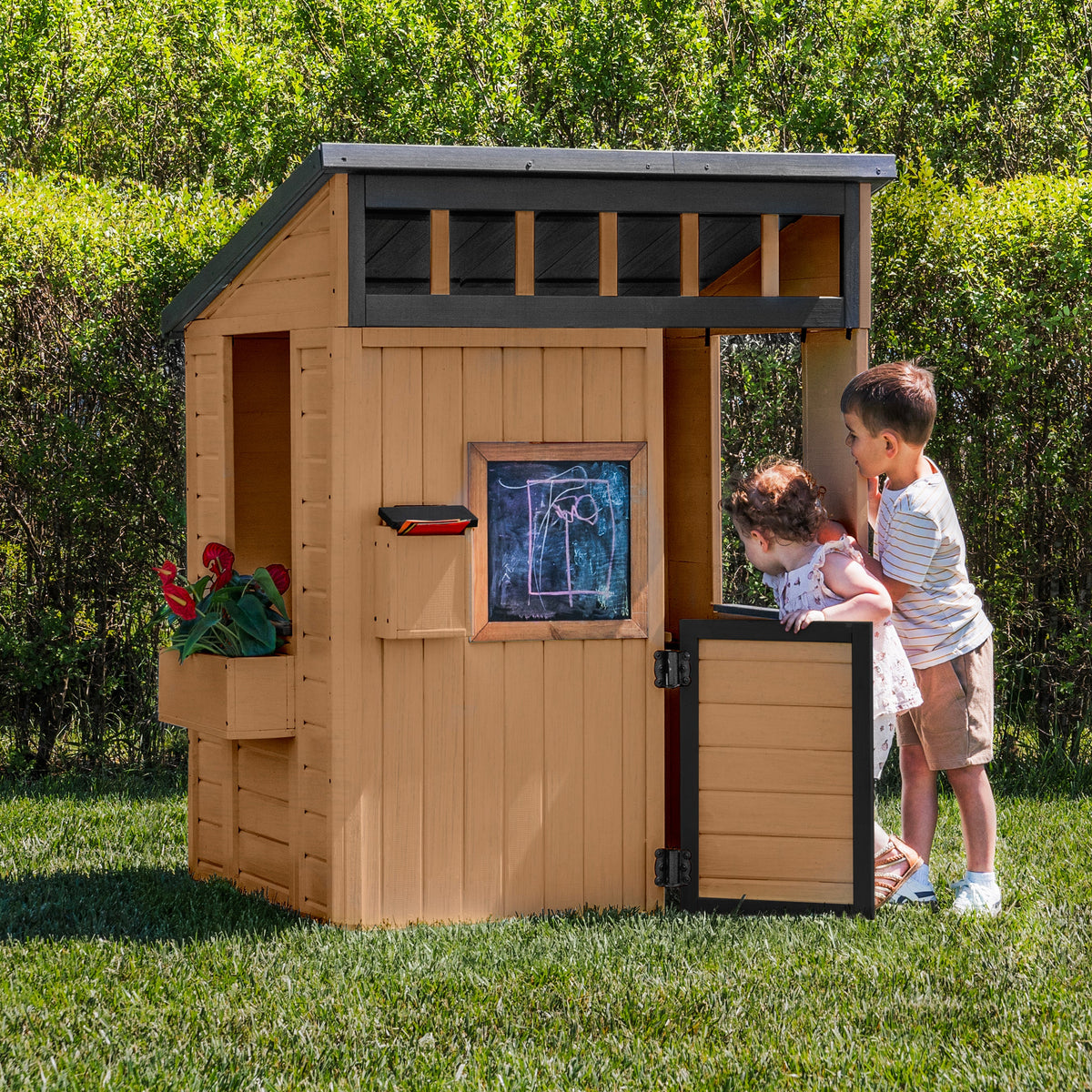 Caraway Cottage Light Brown Cubby House product photo 6