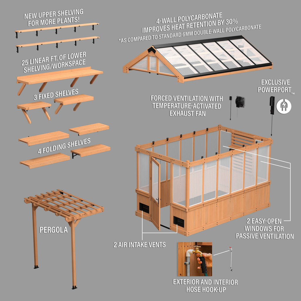 Bellerose Greenhouse — 3.7m x 2.3m product photo 18