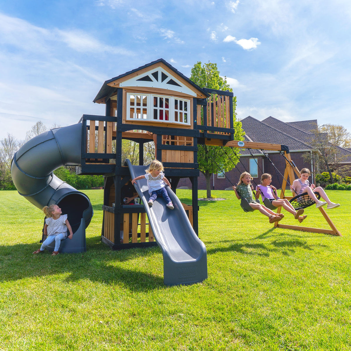 Magnolia Falls Play Centre Swing Set product photo