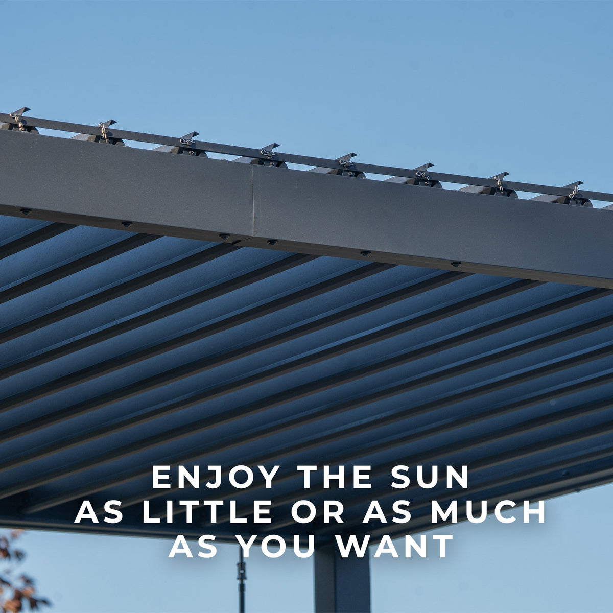 Sarasota Steel Louvered Pergola — 4.9m x 3m product photo 7