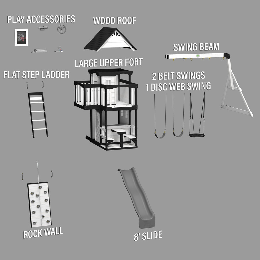 Canyon Creek White Play Centre Swing Set product photo 13