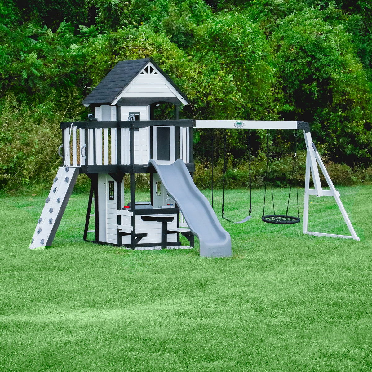 Canyon Creek White Play Centre Swing Set product photo