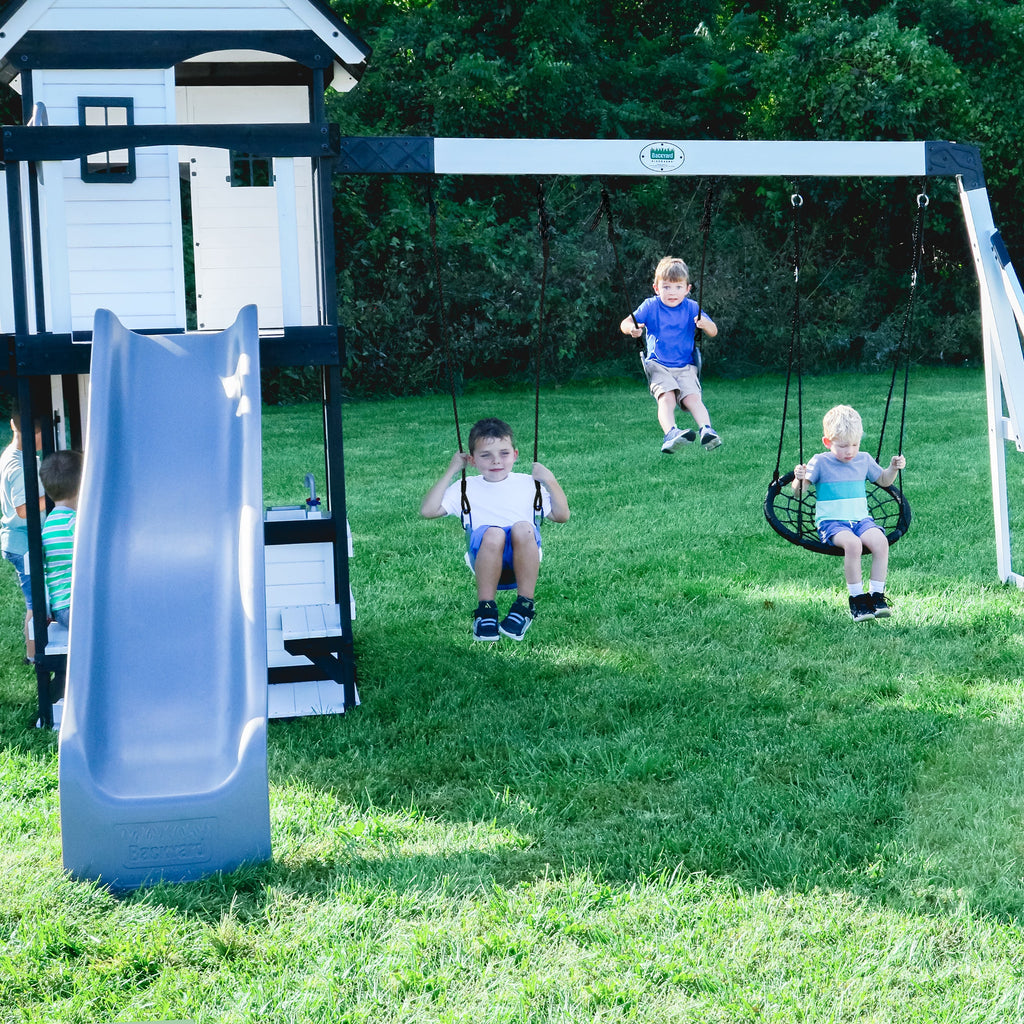 Canyon Creek White Play Centre Swing Set product photo 6