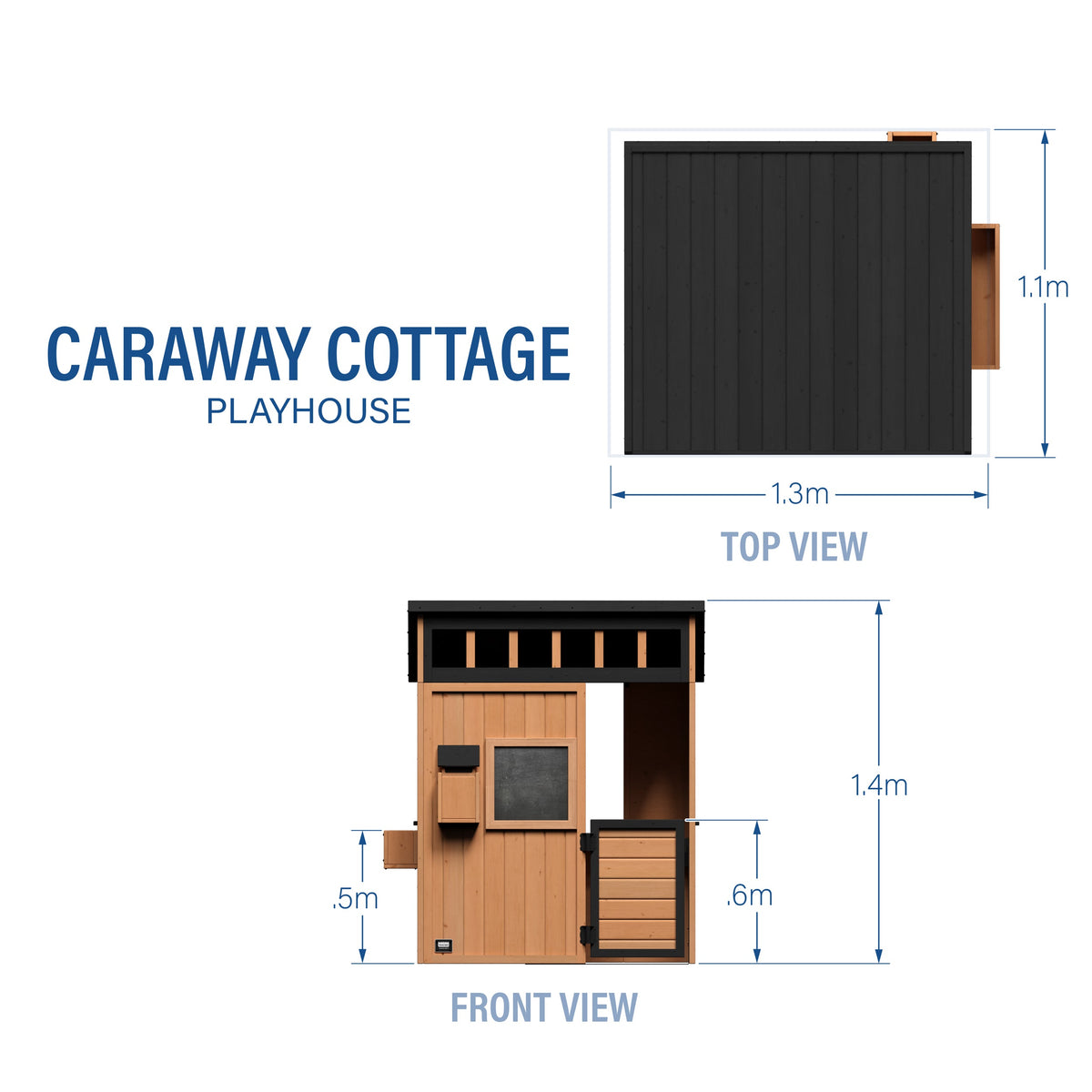 Caraway Cottage Light Brown Cubby House product photo 2