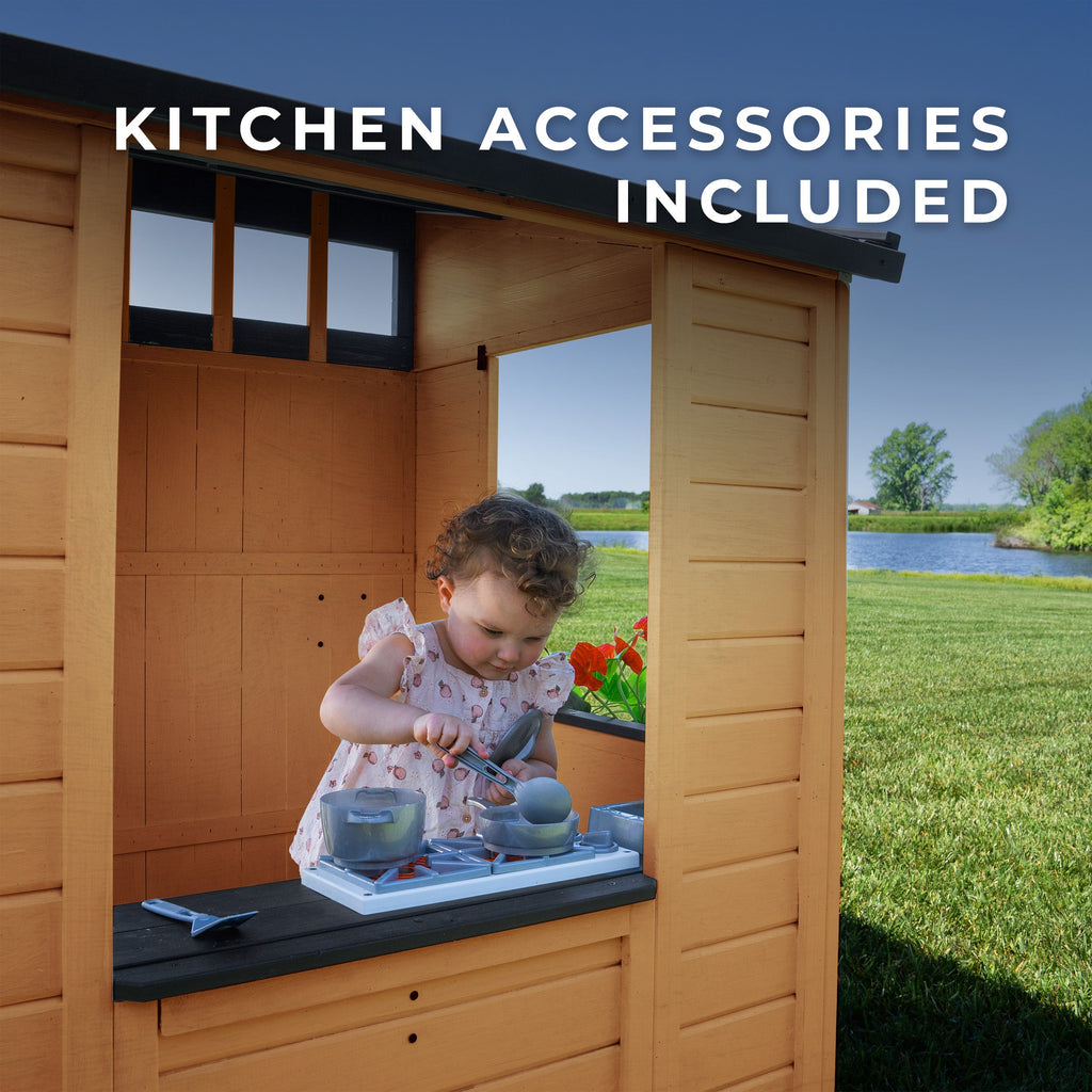 Caraway Cottage Light Brown Cubby House product photo 4