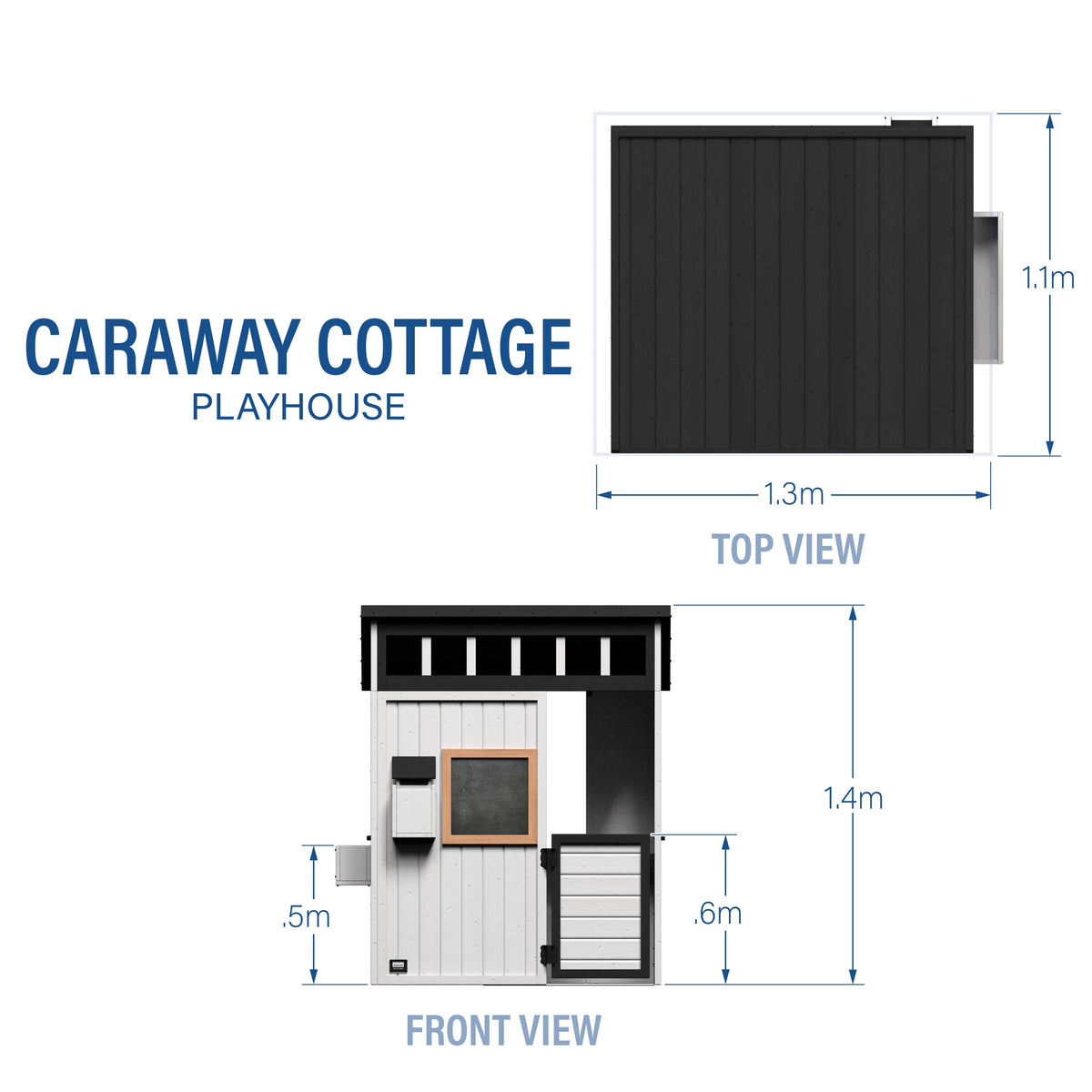 Caraway Cottage White Cubby House product photo 2