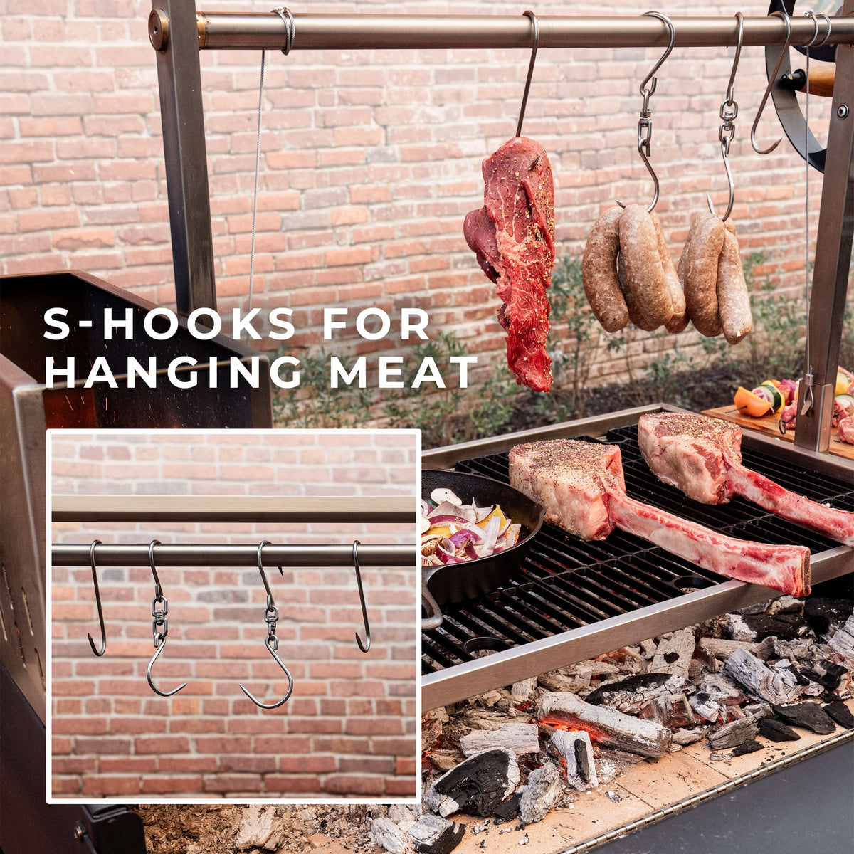 Argentine Santa Maria Wood Fire & Charcoal BBQ Grill product photo 6