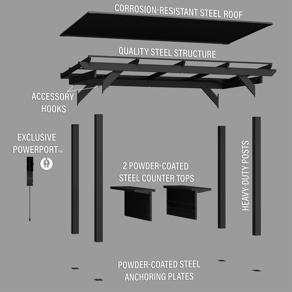 Rockport XL Barbeque Gazebo product photo 14