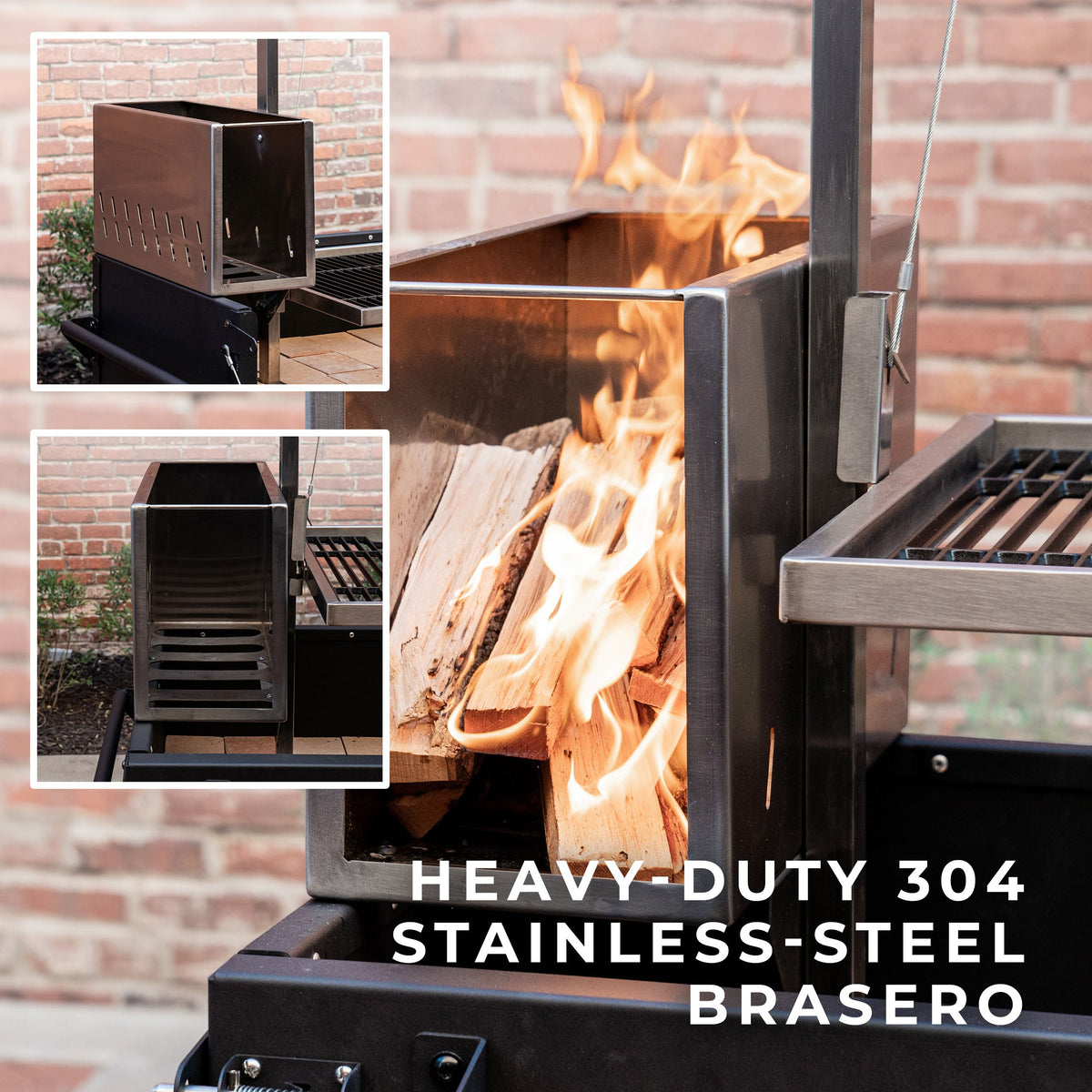 Argentine Santa Maria Wood Fire & Charcoal BBQ Grill product photo 3